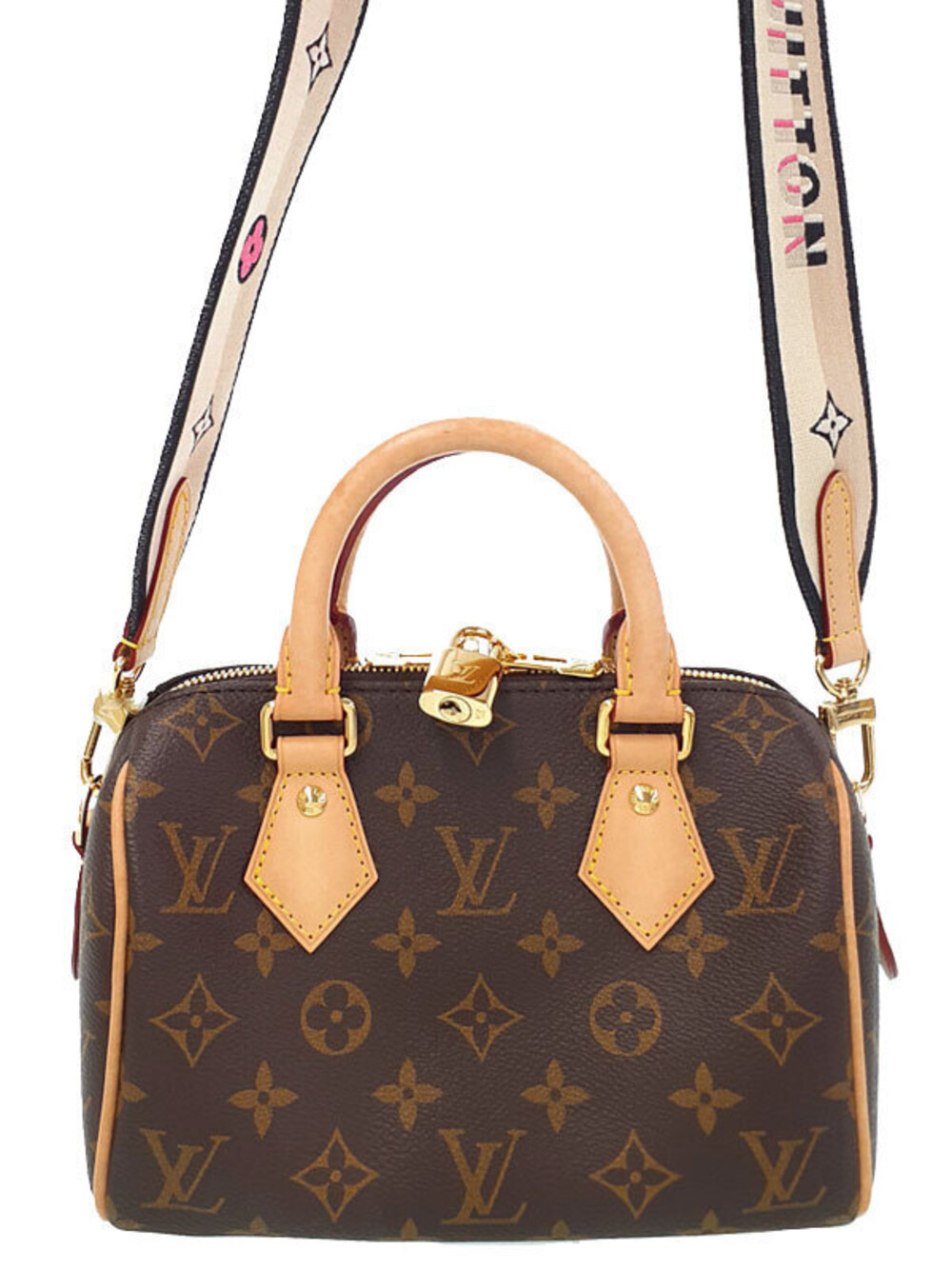 Louis Vuitton Monogram Speedy brown Bandouliere Bag